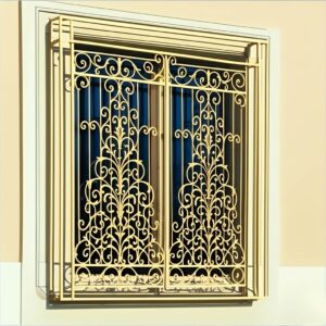 حفاظ پنجره مدل اشرافی زرین