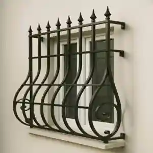 حفاظ پنجره مدل نیزه ای قوس دار