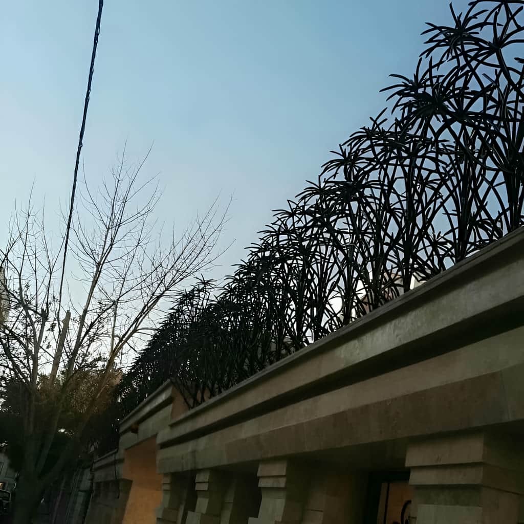 نمونه نصب حفاظ نخل مرداب در ساختمان اداری