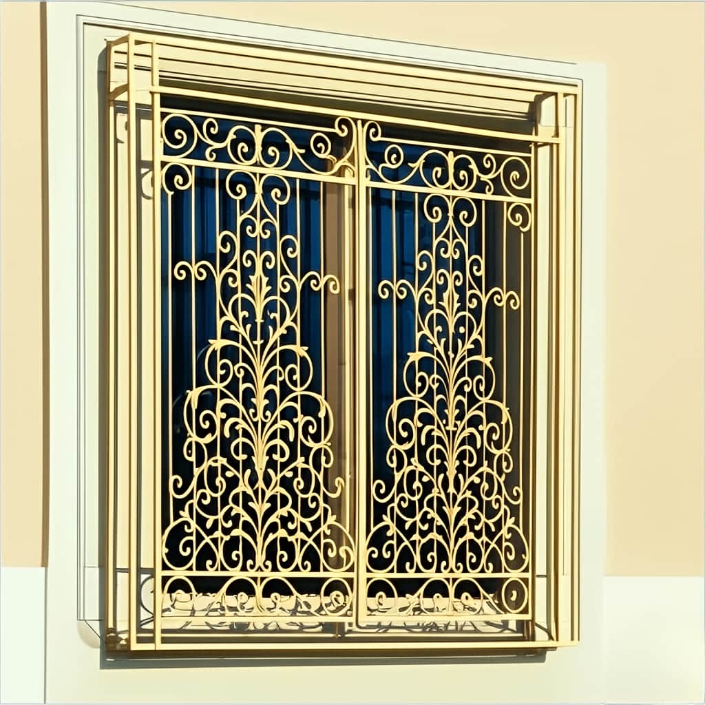 حفاظ پنجره مدل اشرافی زرین