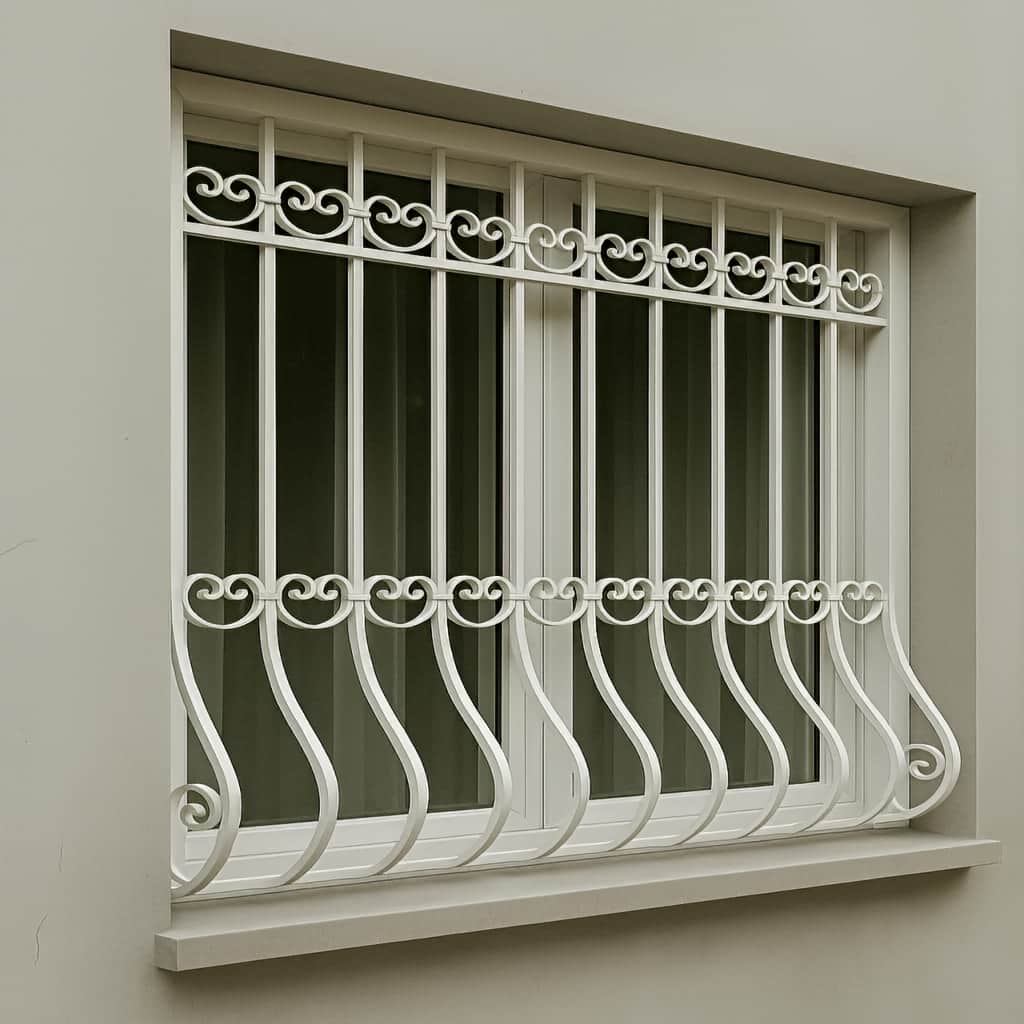 تصویر نصب حفاظ موج روی پنجره همکف آپارتمان