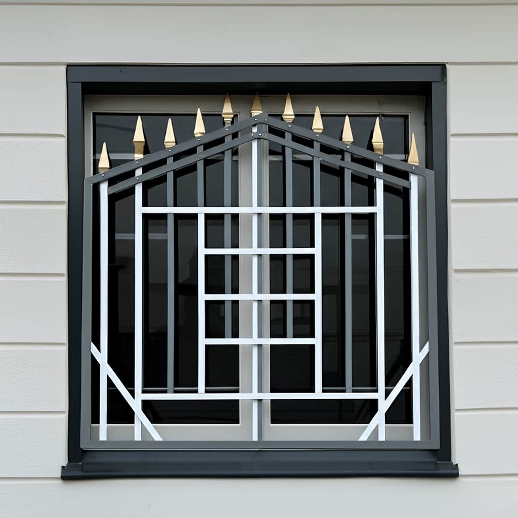 عکس جزئیات پروفیل و سرنیزه حفاظ مدل نردبانی