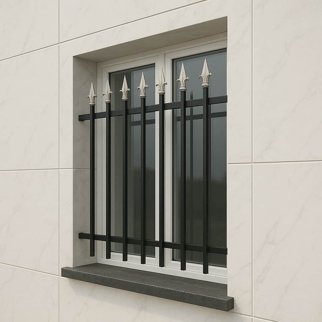 حفاظ پنجره مدل نیزه دار ساده