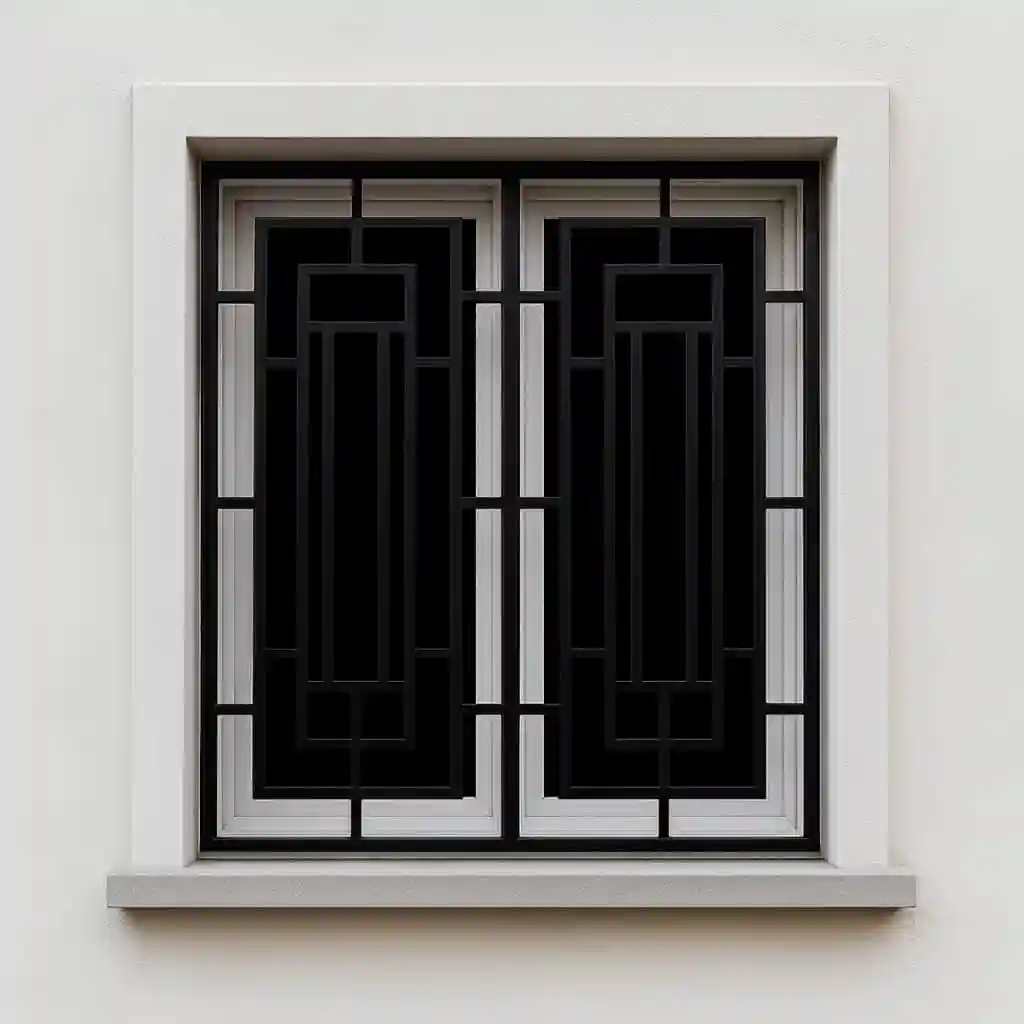 تصویر نصب حفاظ پنجره مدل کلاسیک مهرآهن روی برج لوکس