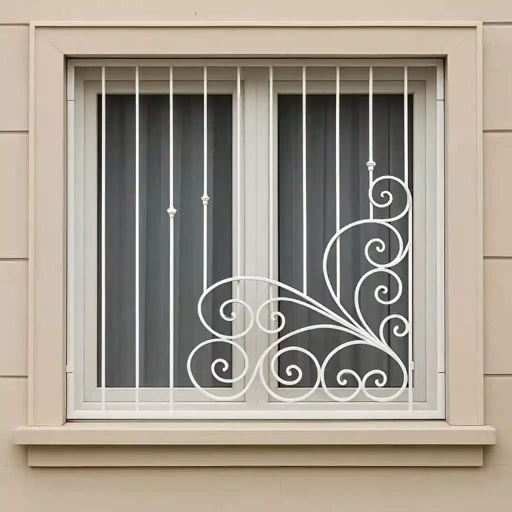 حفاظ پنجره مدل گل پیچ