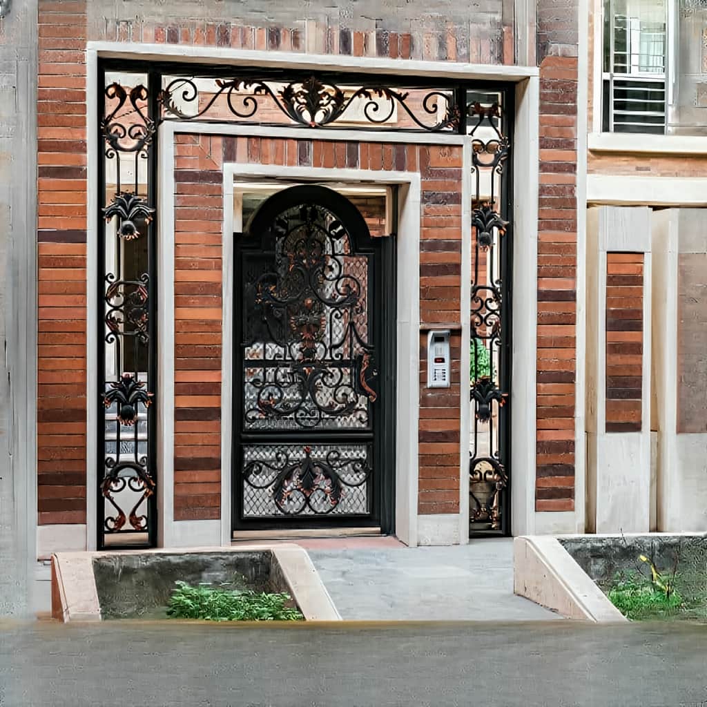 خرید درب فرفورژه ترک با طرح کلاسیک اروپایی