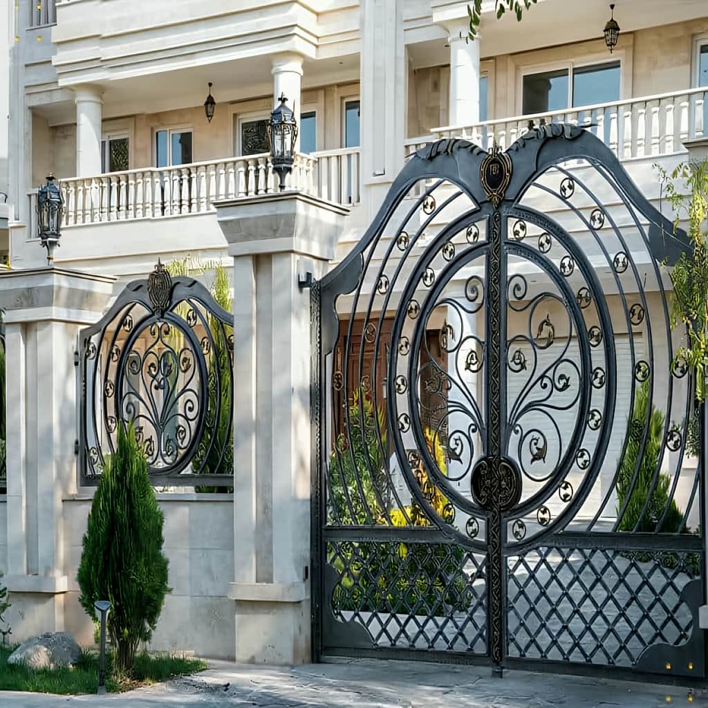 درب فلزی مدل دایره مصور