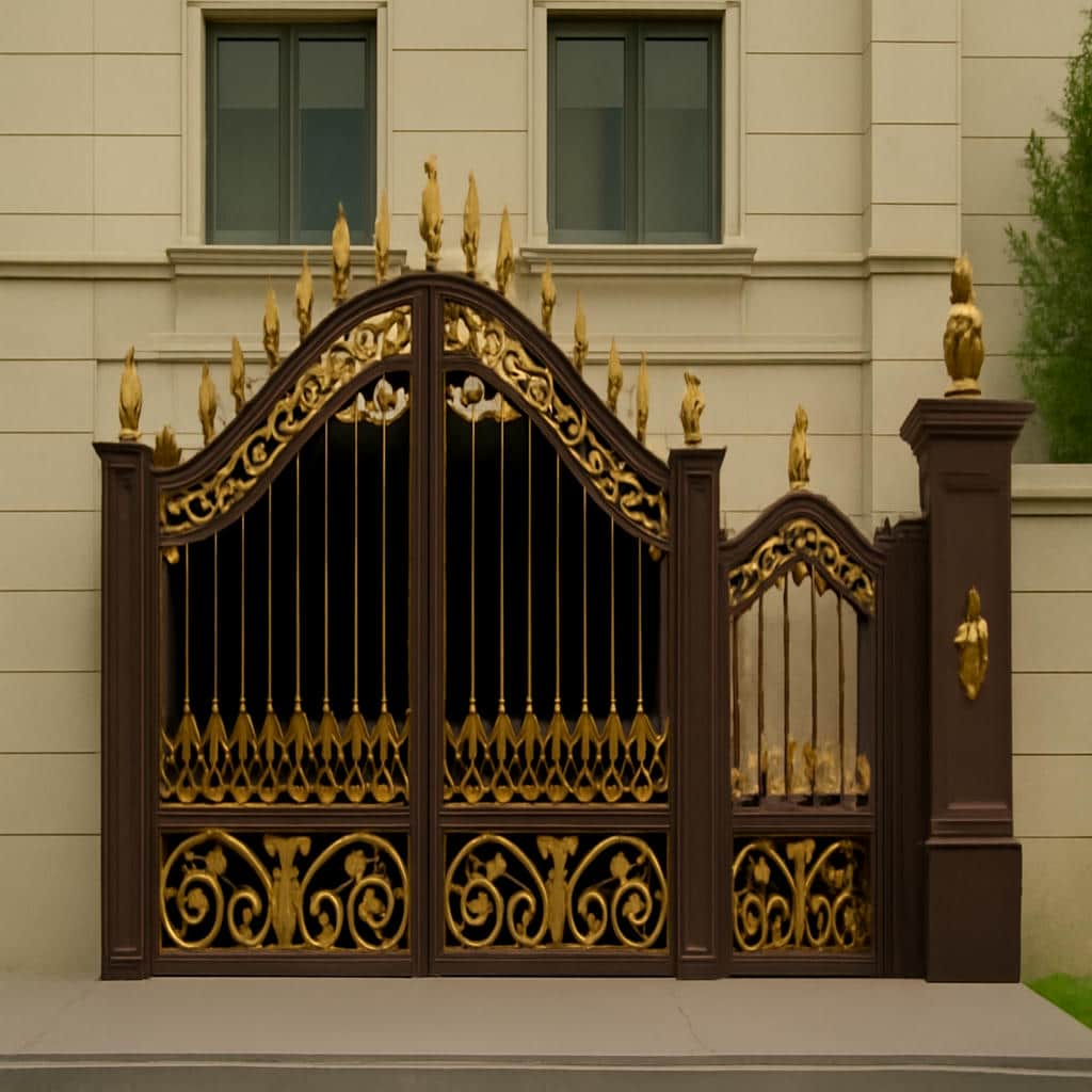 خرید درب مدل سمیه فرفورژه برای ویلا و ساختمان لوکس