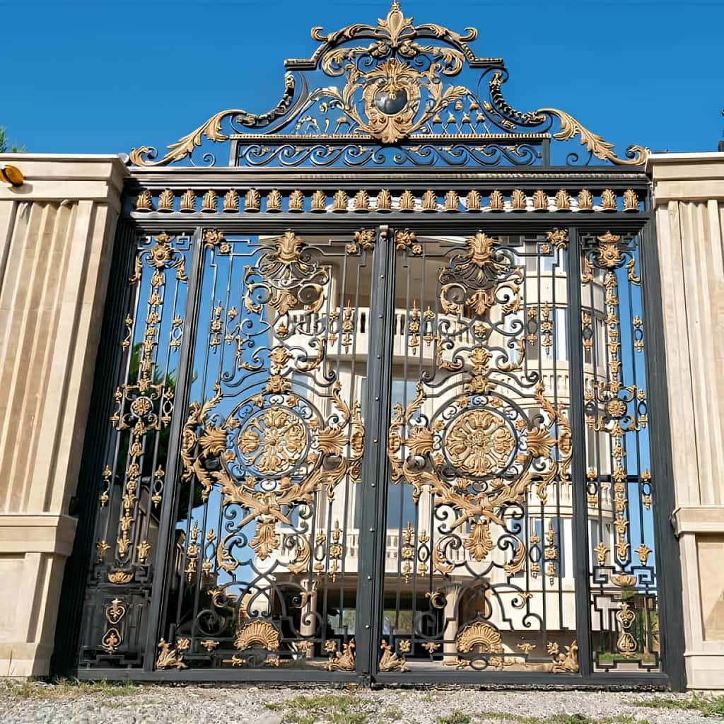 نصب درب ورودی ویلا مدل سنس