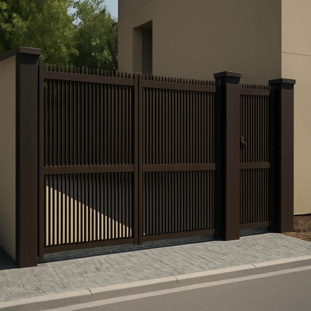 نصب درب آرالی در ورودی ویلا