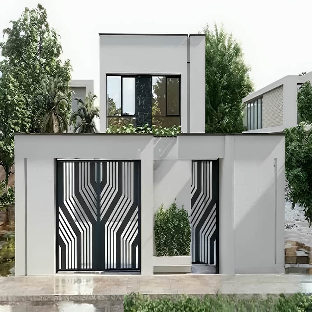 اجرای سفارشی درب اسپاین برای ویلا