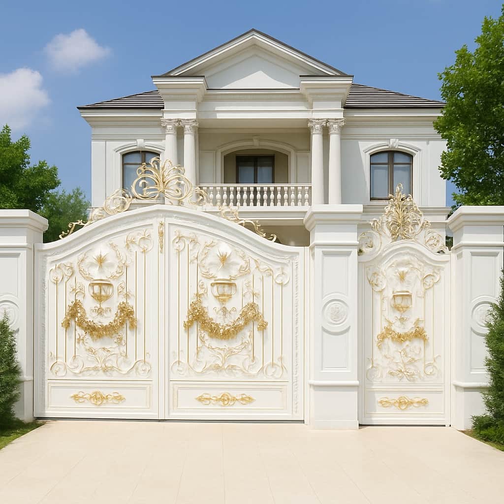 خرید درب مدل موناکو فرفورژه برای ورودی ویلا