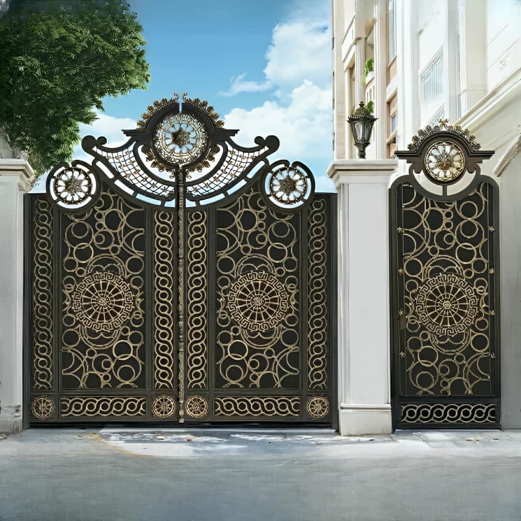 عکس جزئیات لیزری درب فلزی ورساچه