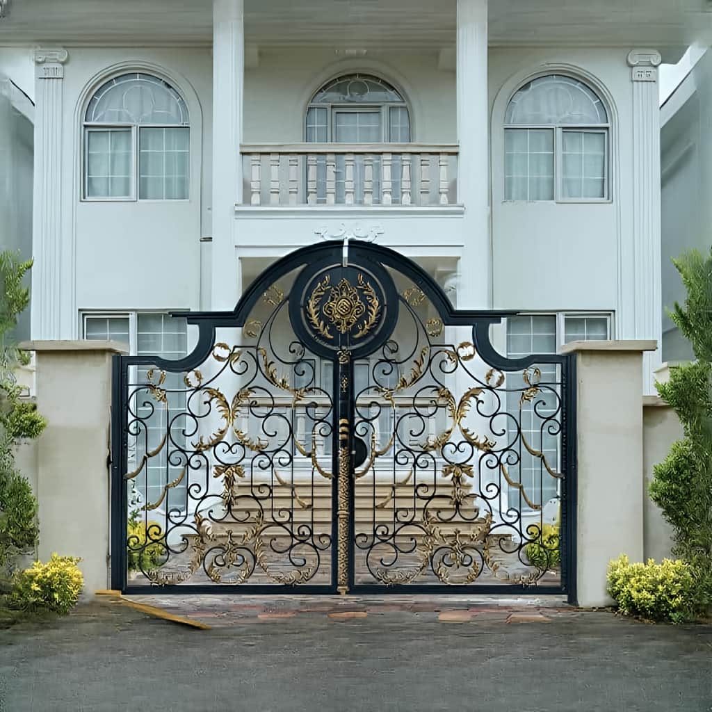 نمونه نصب درب ویلایی کوتاه