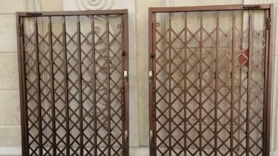 درب آکاردئونی حفاظ خانه در مهرشهر کرج