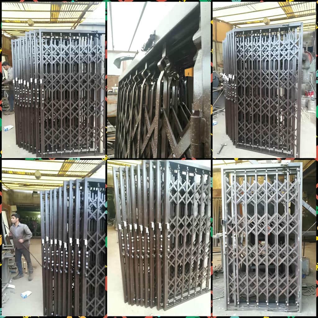 خرید درب آکاردئونی ضخامت آهن در اشتهارد