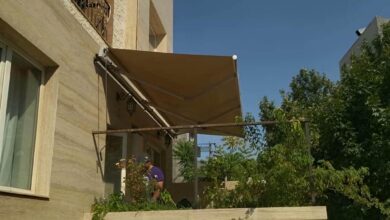 سایبان برقی اتوماتیک در چالوس