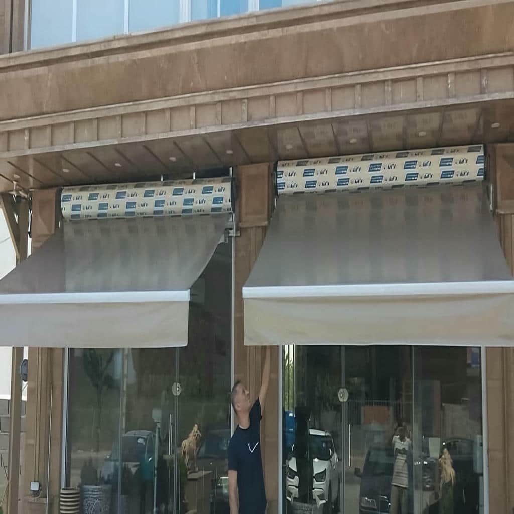 نصب سایبان برقی اتوماتیک نمایی در شهریار