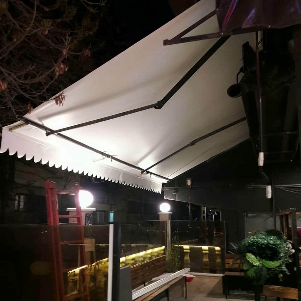 نصب سایبان برقی اتوماتیک ضد UV در آبسرد