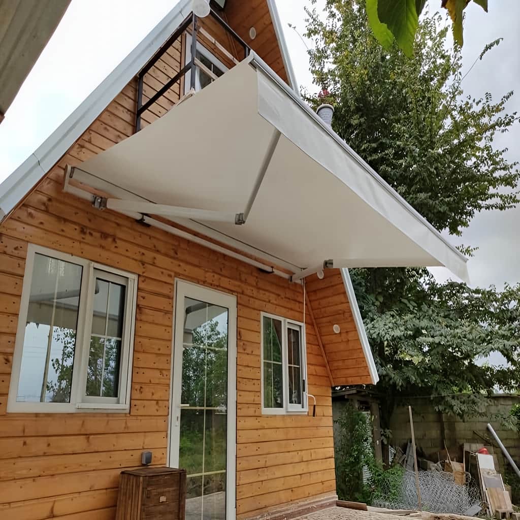 نصب سایبان برقی اتوماتیک ضدآب در آبادان