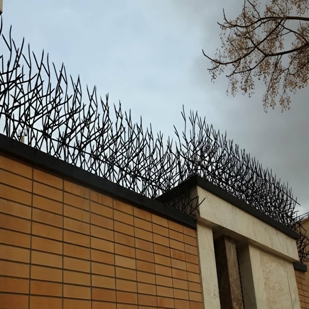 نصب حفاظ شاخ گوزنی دیوار ساختمان در پردیس