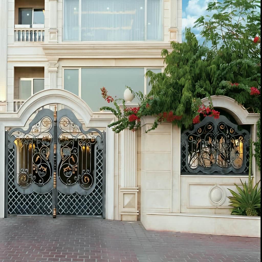 نصب درب ویلایی فرفورژه مدرن در یاسوج