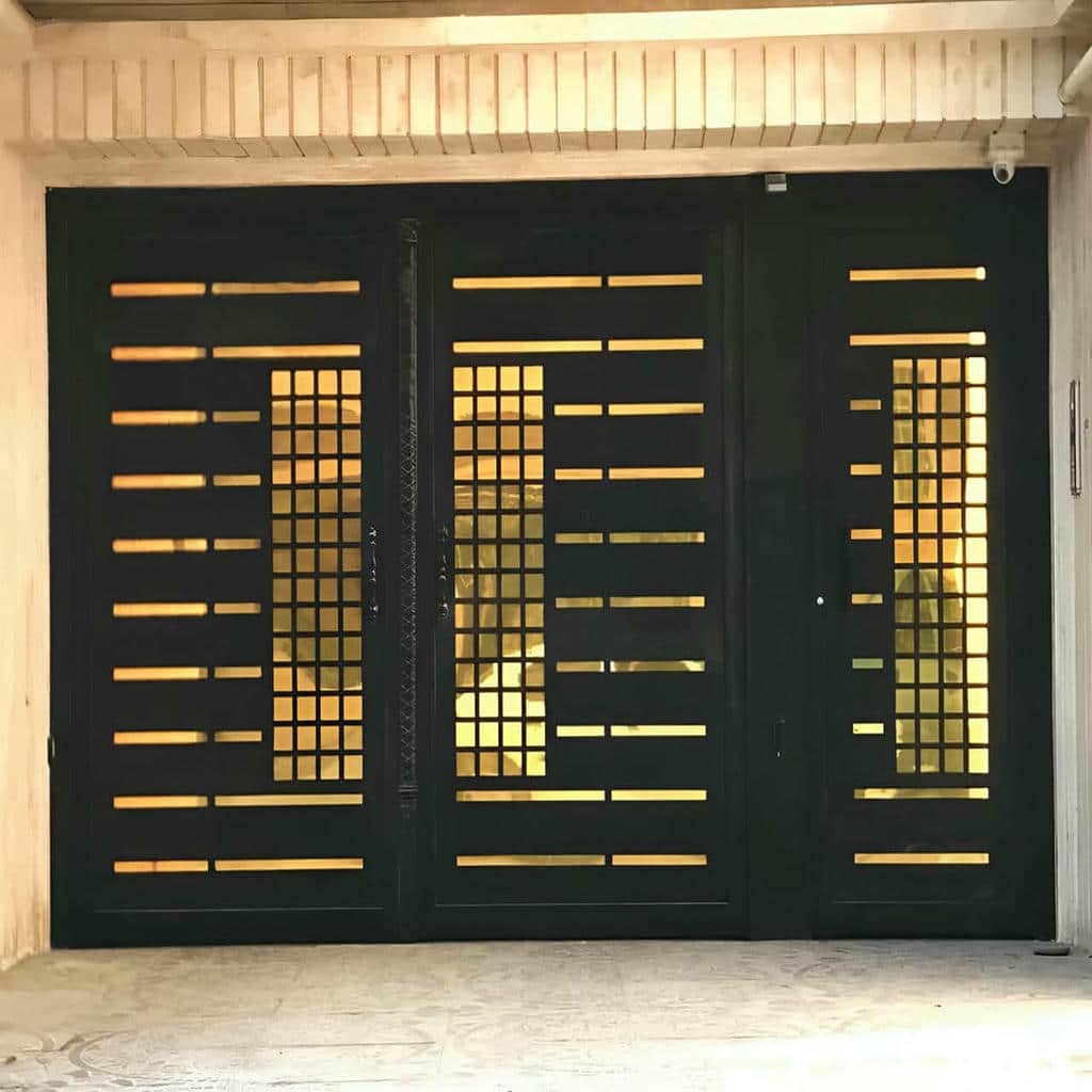 قیمت درب ویلایی فرفورژه طرح ساده در کردان