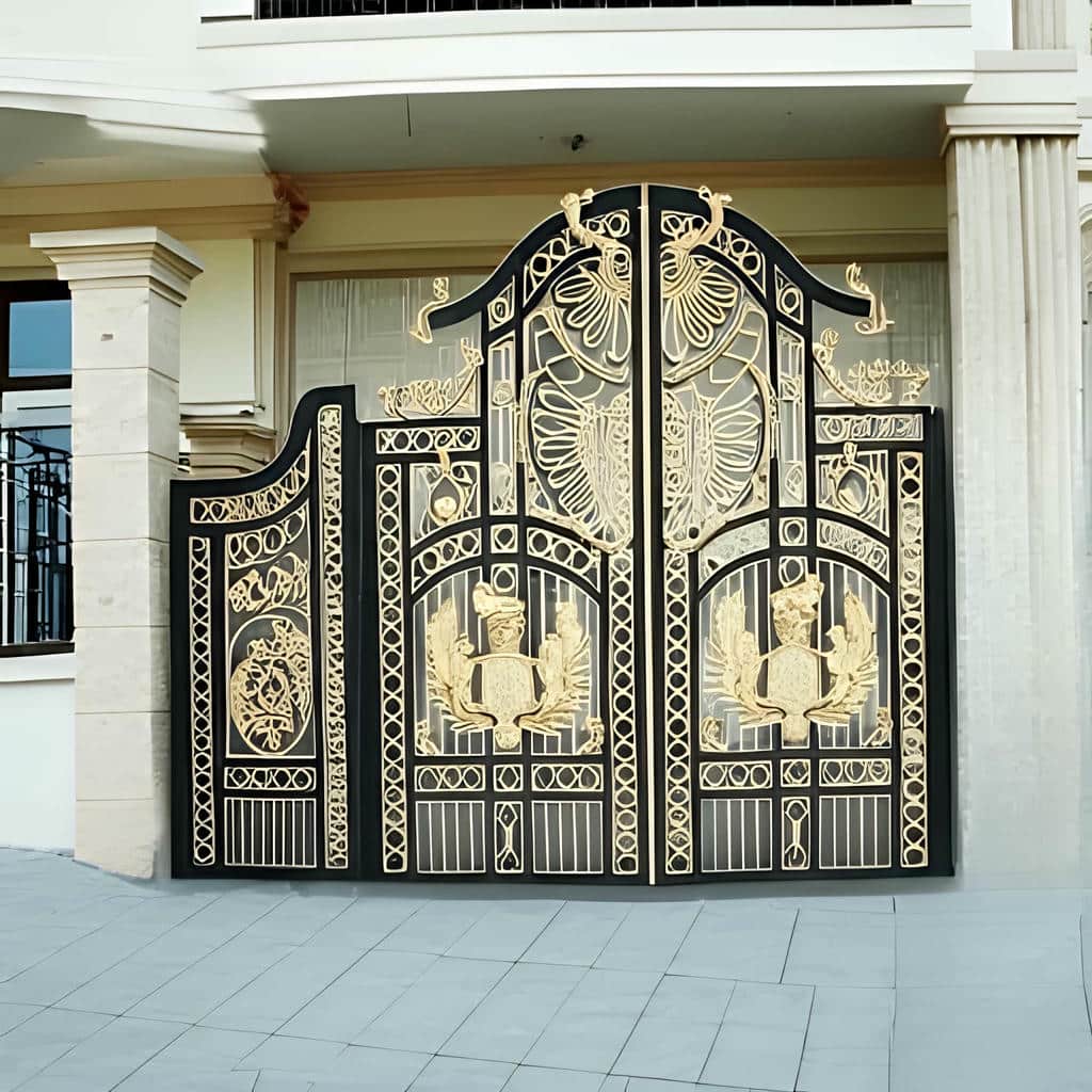 خرید درب ویلایی فرفورژه طرح ساده در سمنان