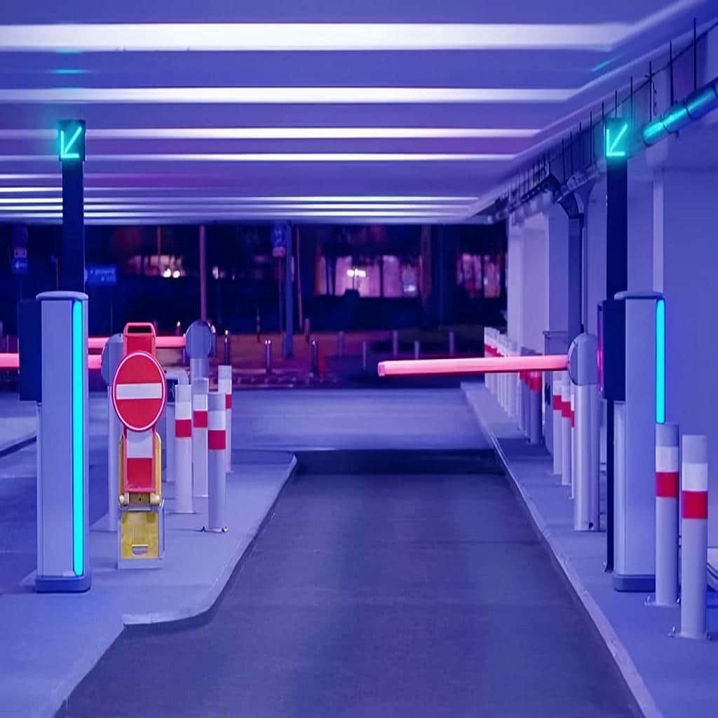 راهبند پارکینگ با کارت خوان و تگ RFID