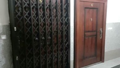 9 طرح حفاظ آکاردئونی درب واحد مسکونی