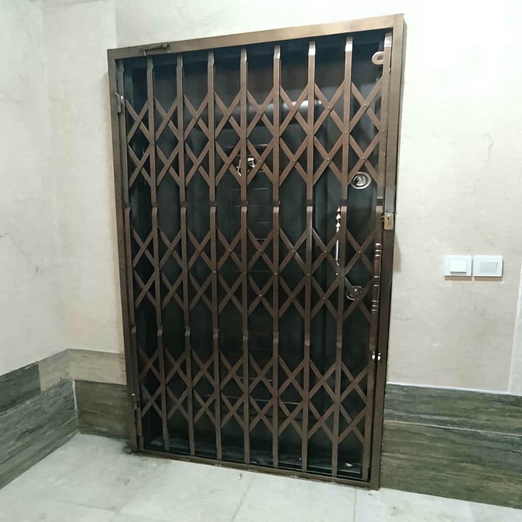 اجرای درب آکاردئونی قفل مخفی کتابی در دهانه ناتراز