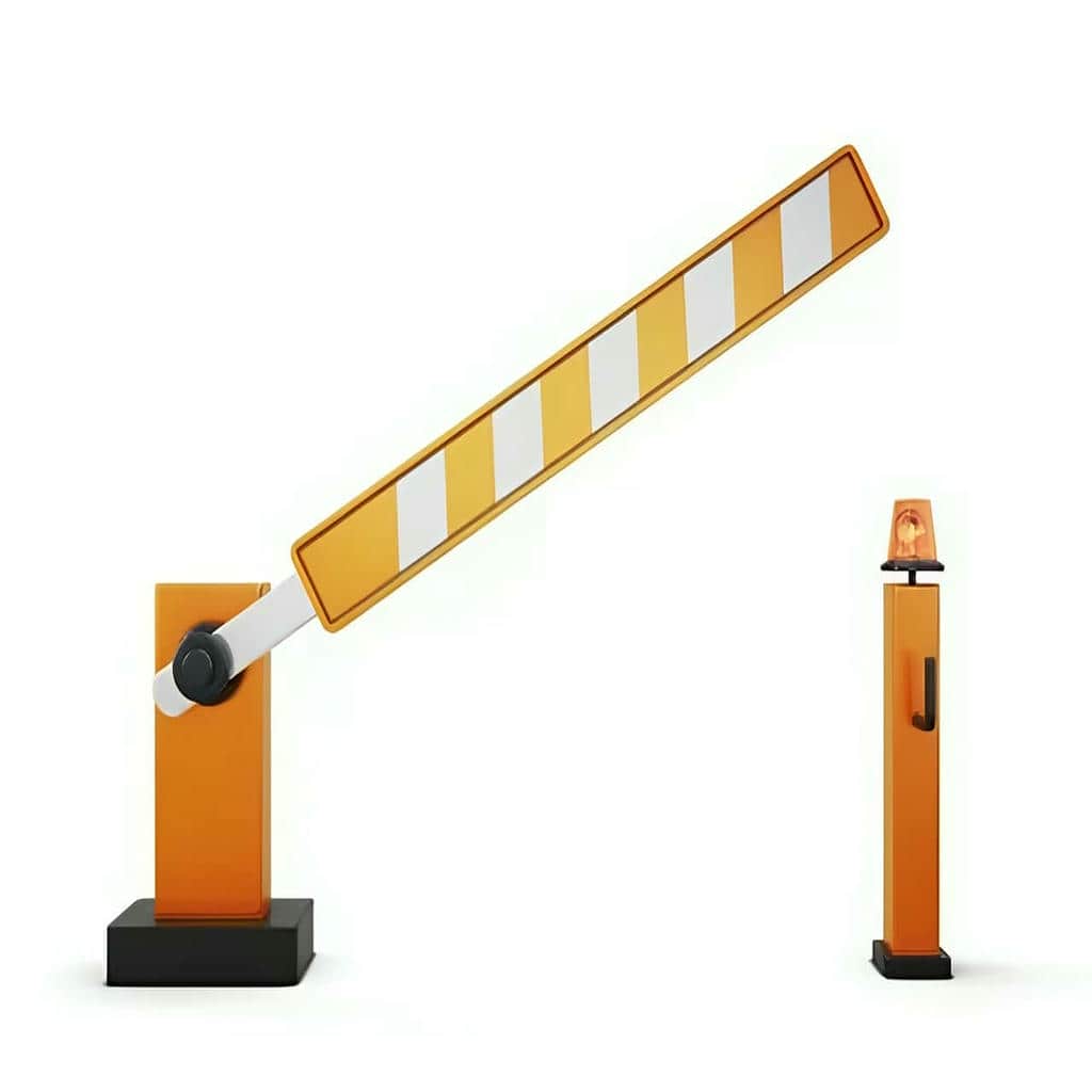 نصب کنترل تردد خودرو با راهبند روی فونداسیون