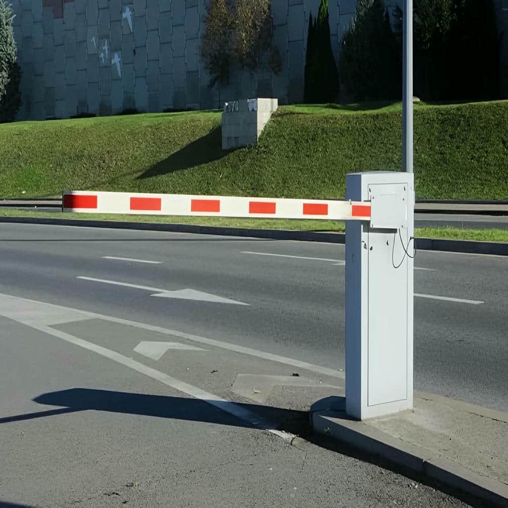 راهبند ورودی صنعتی کامیون رو برای مسیر تریلی