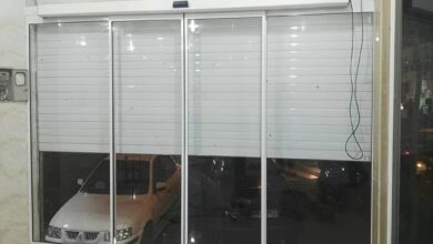 9 طرح درب اتوماتیک شیشه ای بانک کنترل ورود