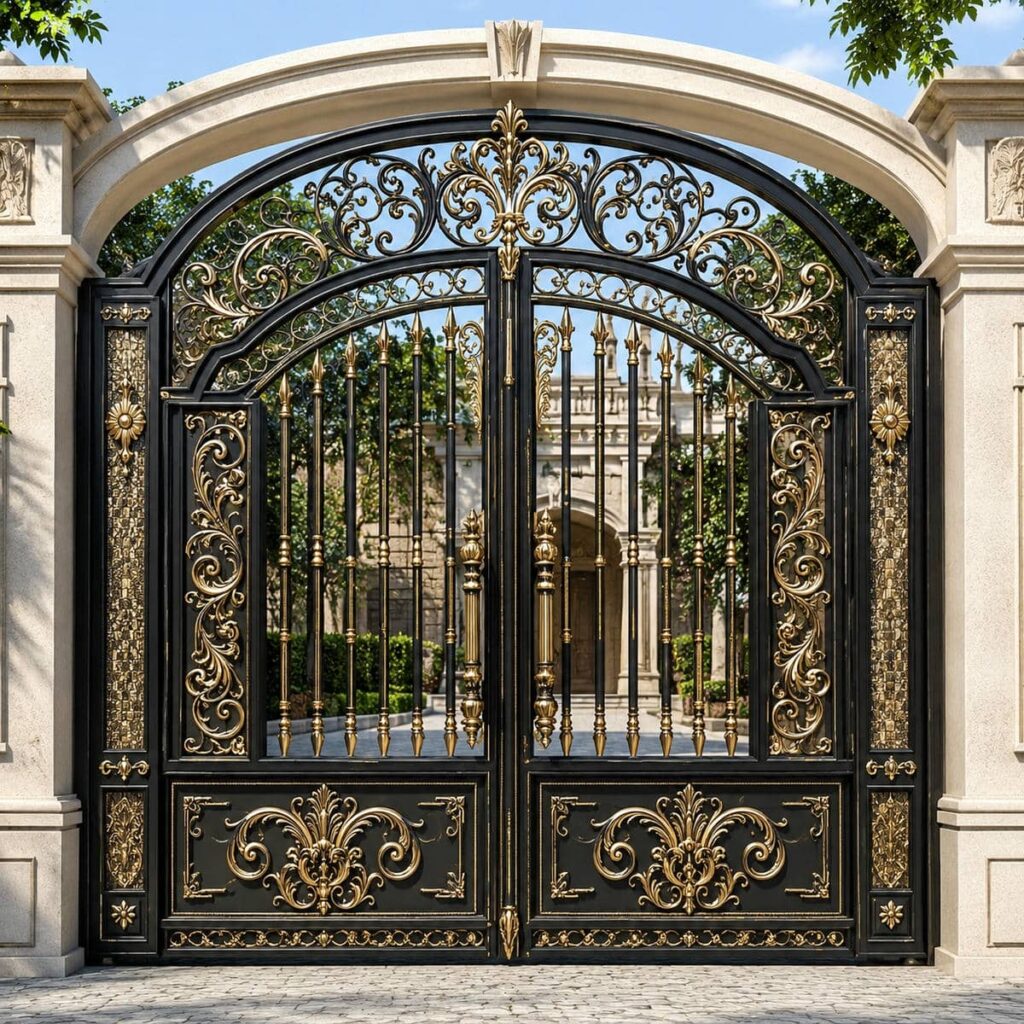 مدل کلاسیک درب پارکینگ ریلی ریل زمینی