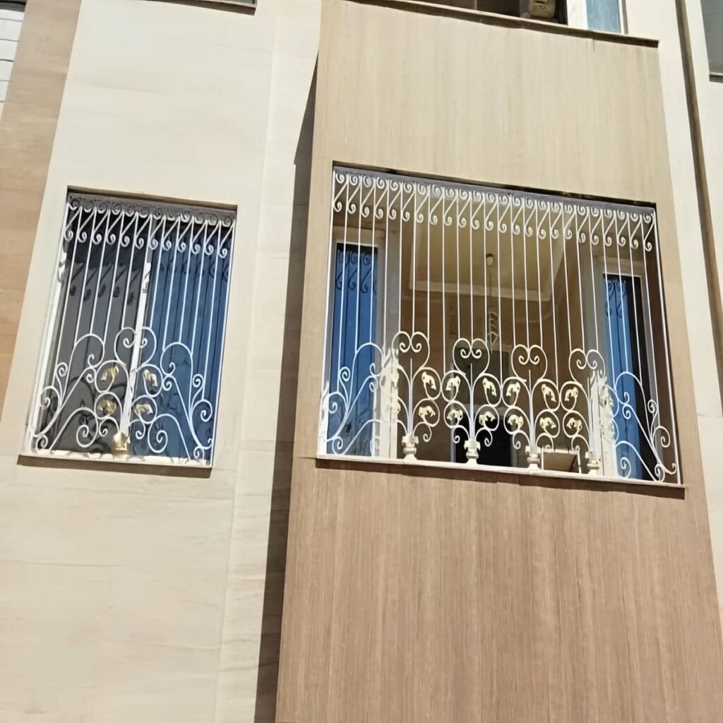 6 نمونه حفاظ پنجره مدرن شبکه هندسی