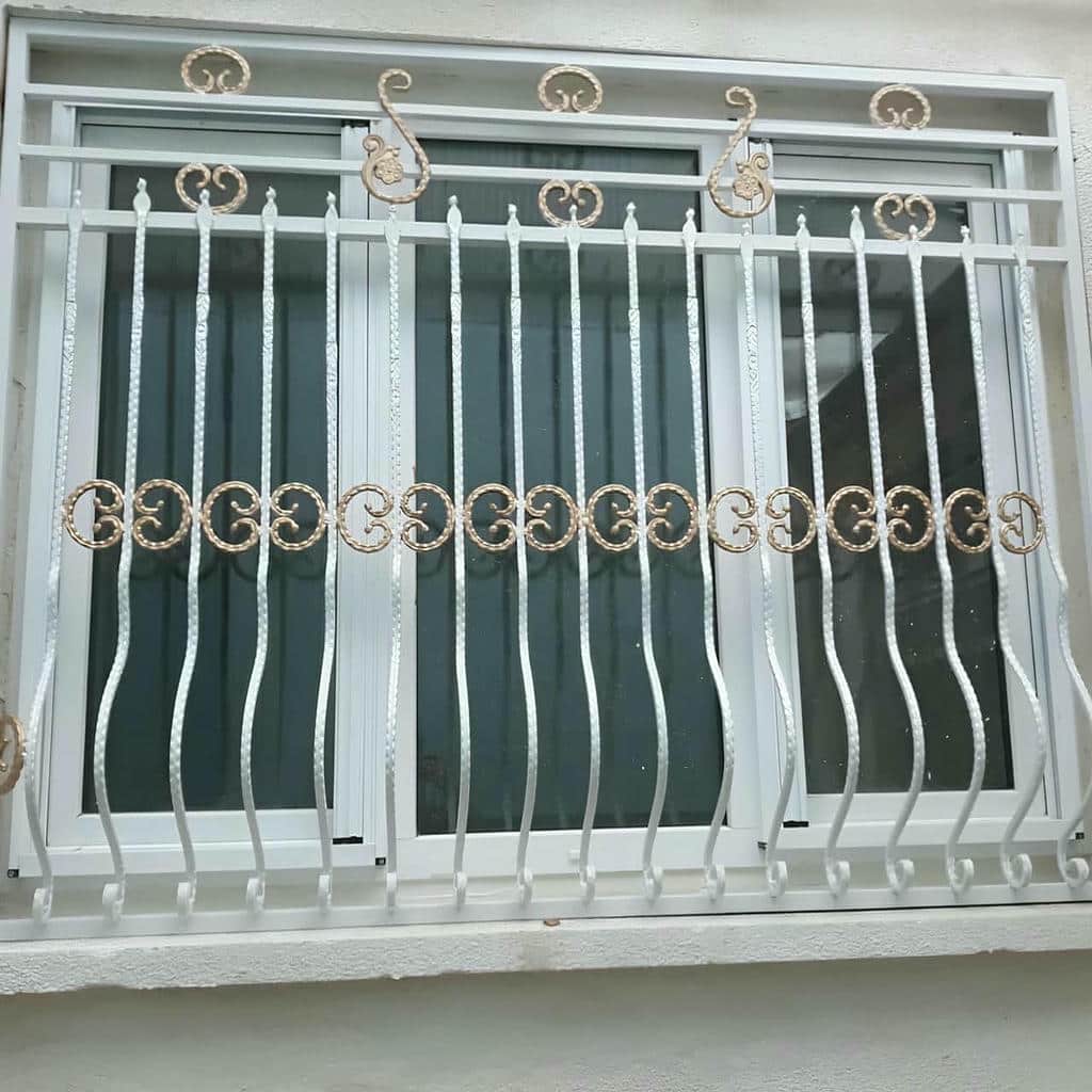 سفارش حفاظ پنجره شبکه هندسی لوزی برای نمای مورب