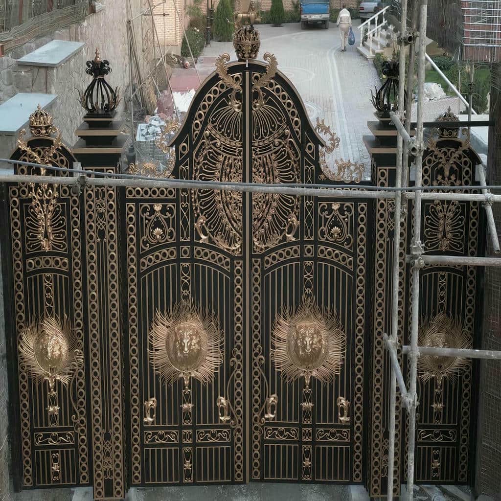 تولید درب ویلا مدرن ریلی برای مسیر کم فضا