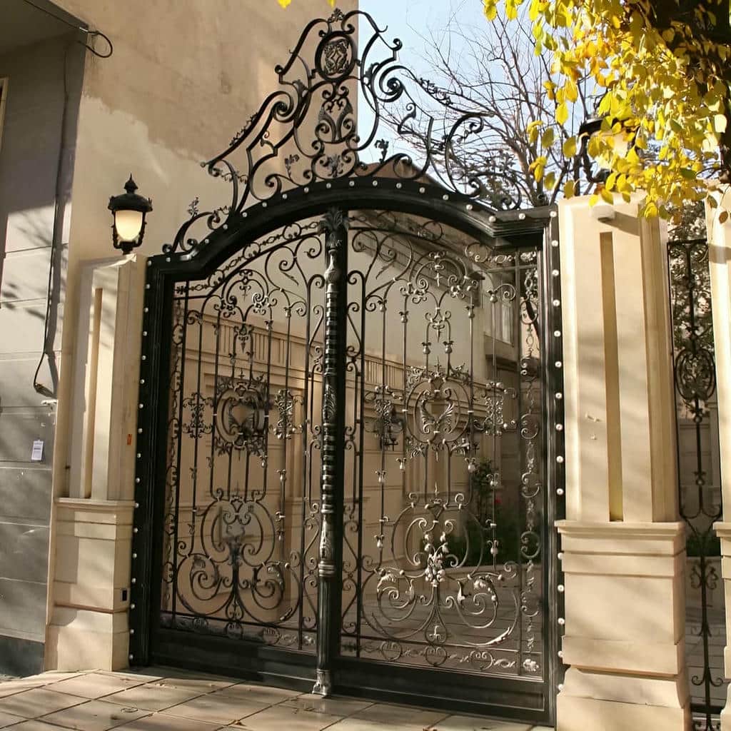 ساخت درب برش لیزری طرح لوزی برای ورودی کشیده