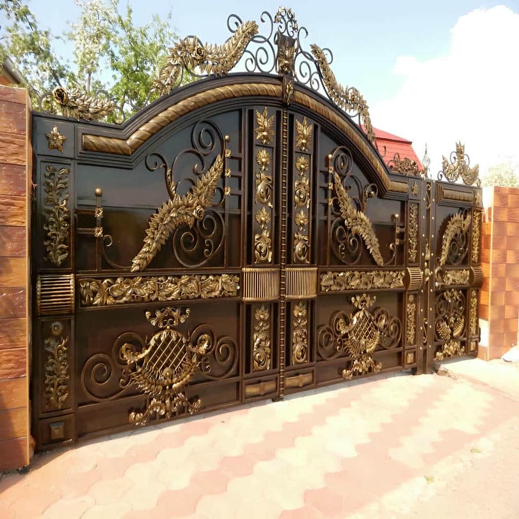 سفارش درب حیاط CNC پنل مشبک با اندازه گیری دهانه