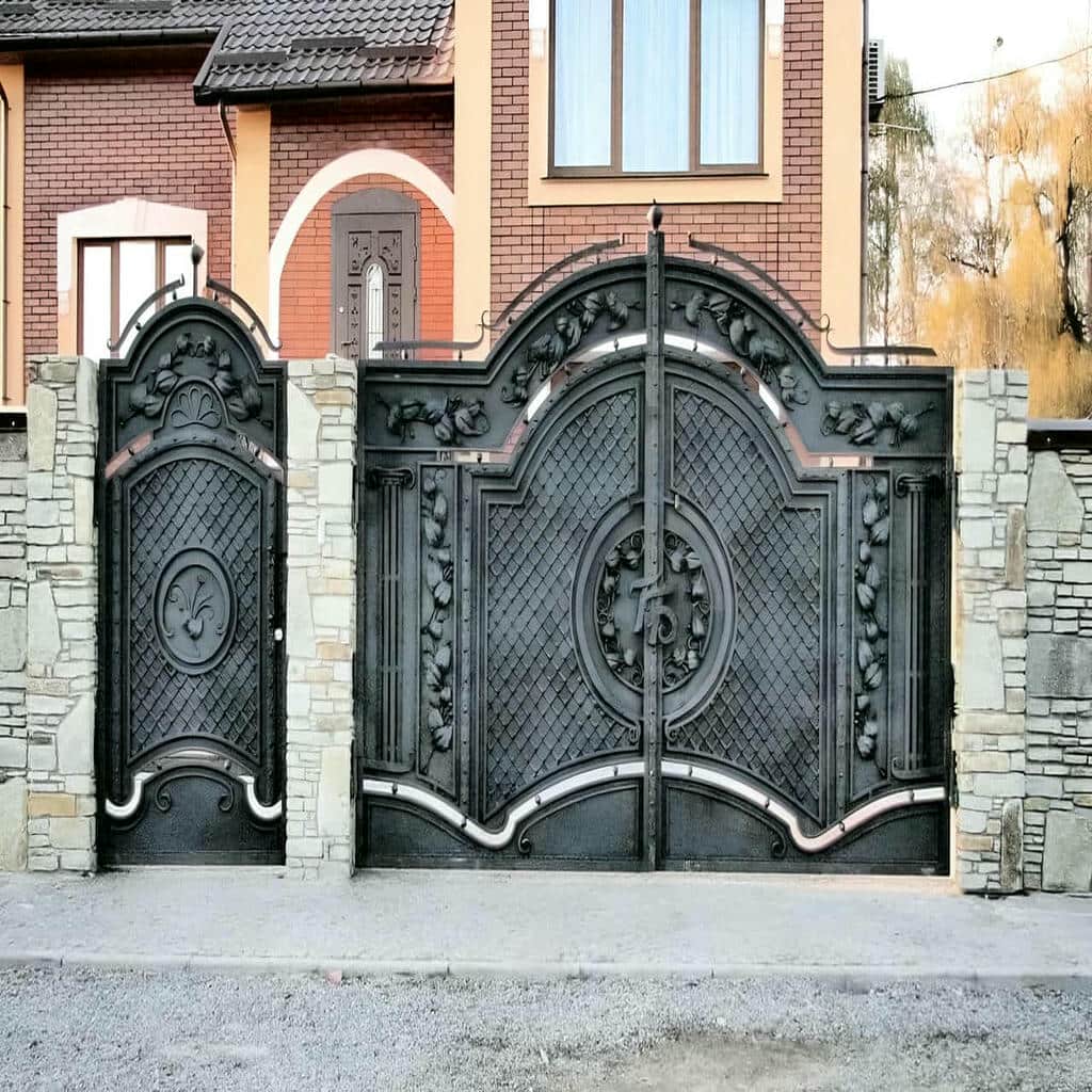 درب پارکینگ CNC پنل فلزی نورپردازی‌شده برای نمای شاخص