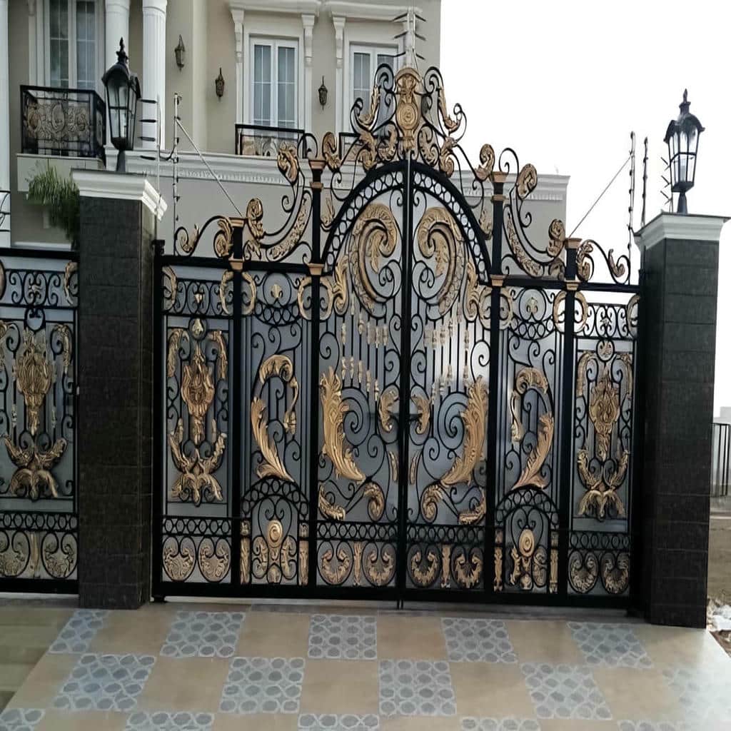 نصب درب پارکینگ ریلی ریل زمینی روی زیرسازی تراز