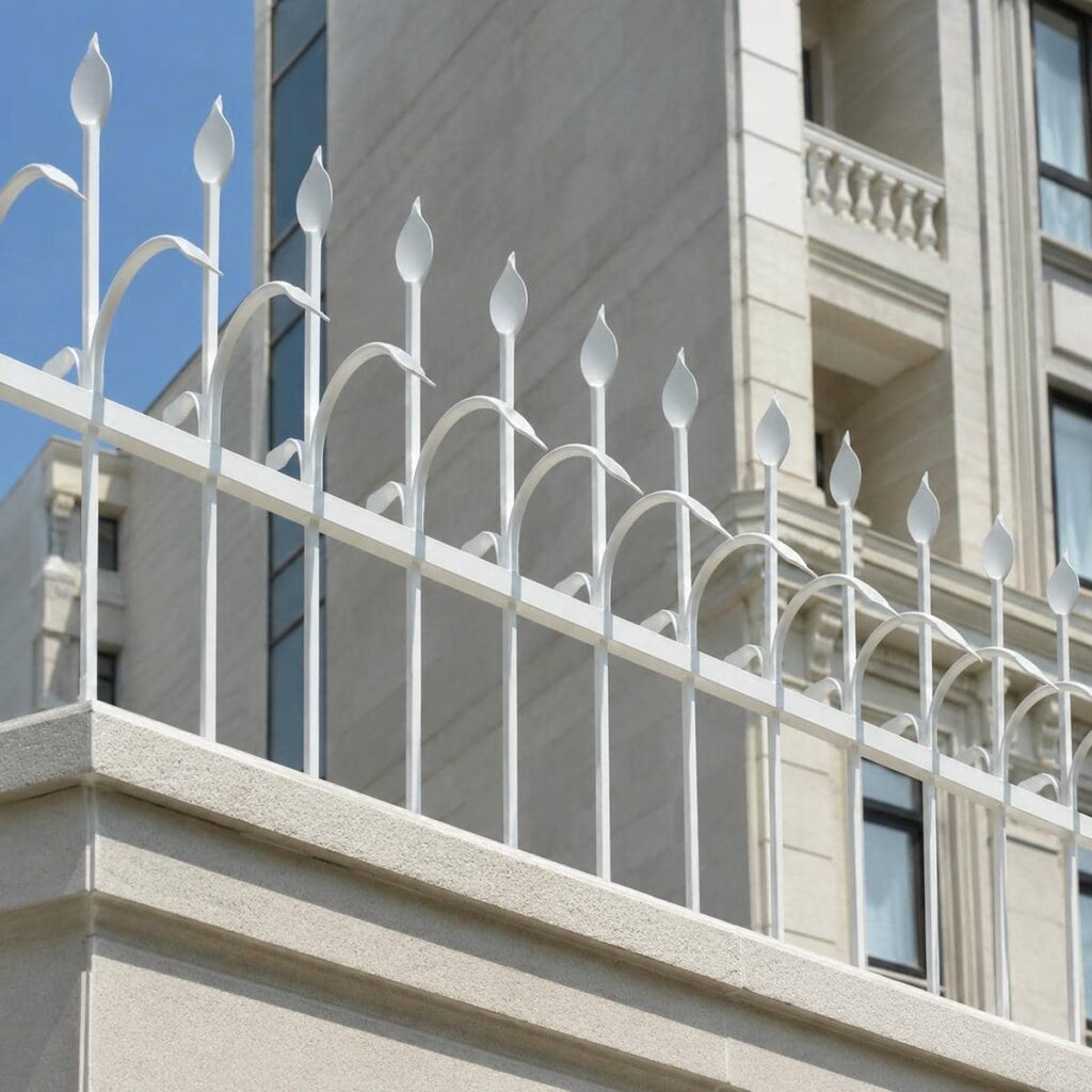 نصب حفاظ دیوار حیاط مسکونی روی تاج بتنی
