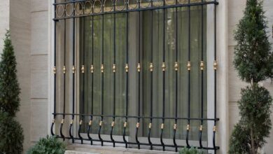 6 مدل حفاظ پنجره جای گلدان دار