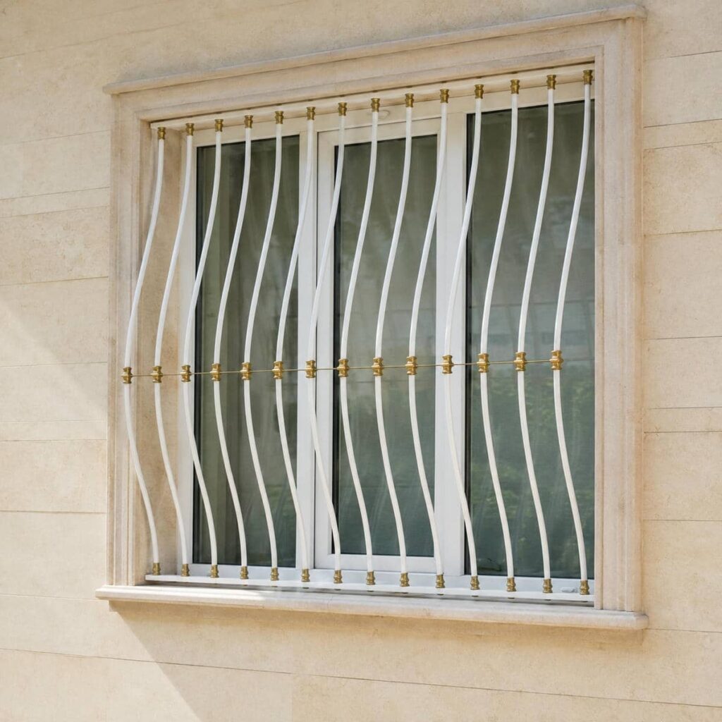 حفاظ پنجره دوجداره ضد سرقت شبکه‌ای برای دهانه عریض