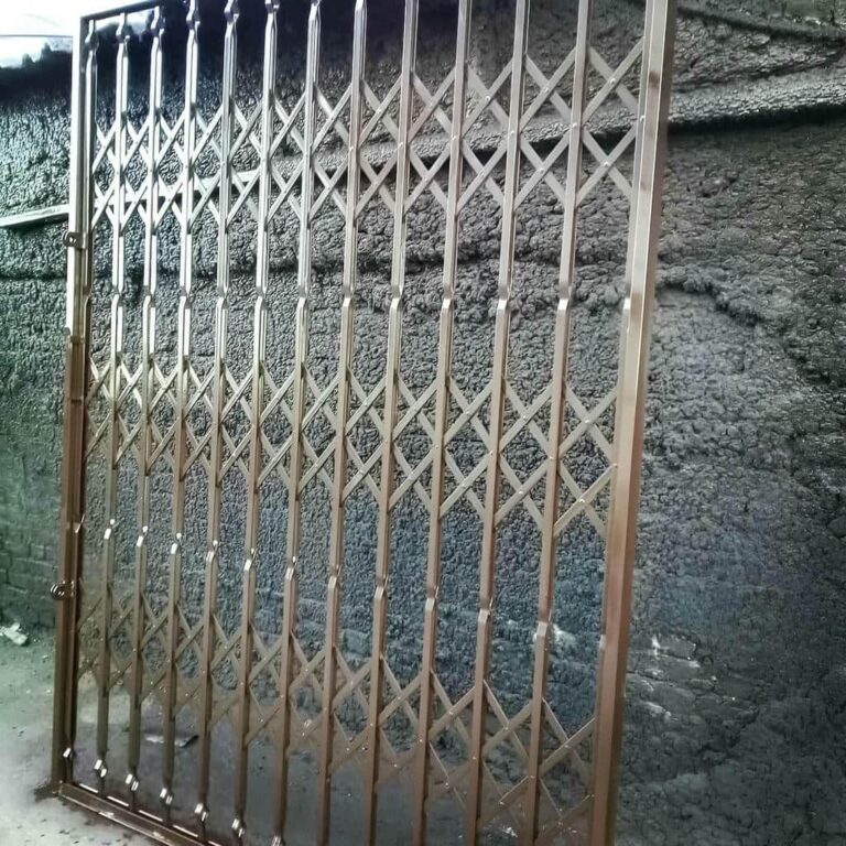 حفاظ آکاردئونی فلزی ورودی ساختمان