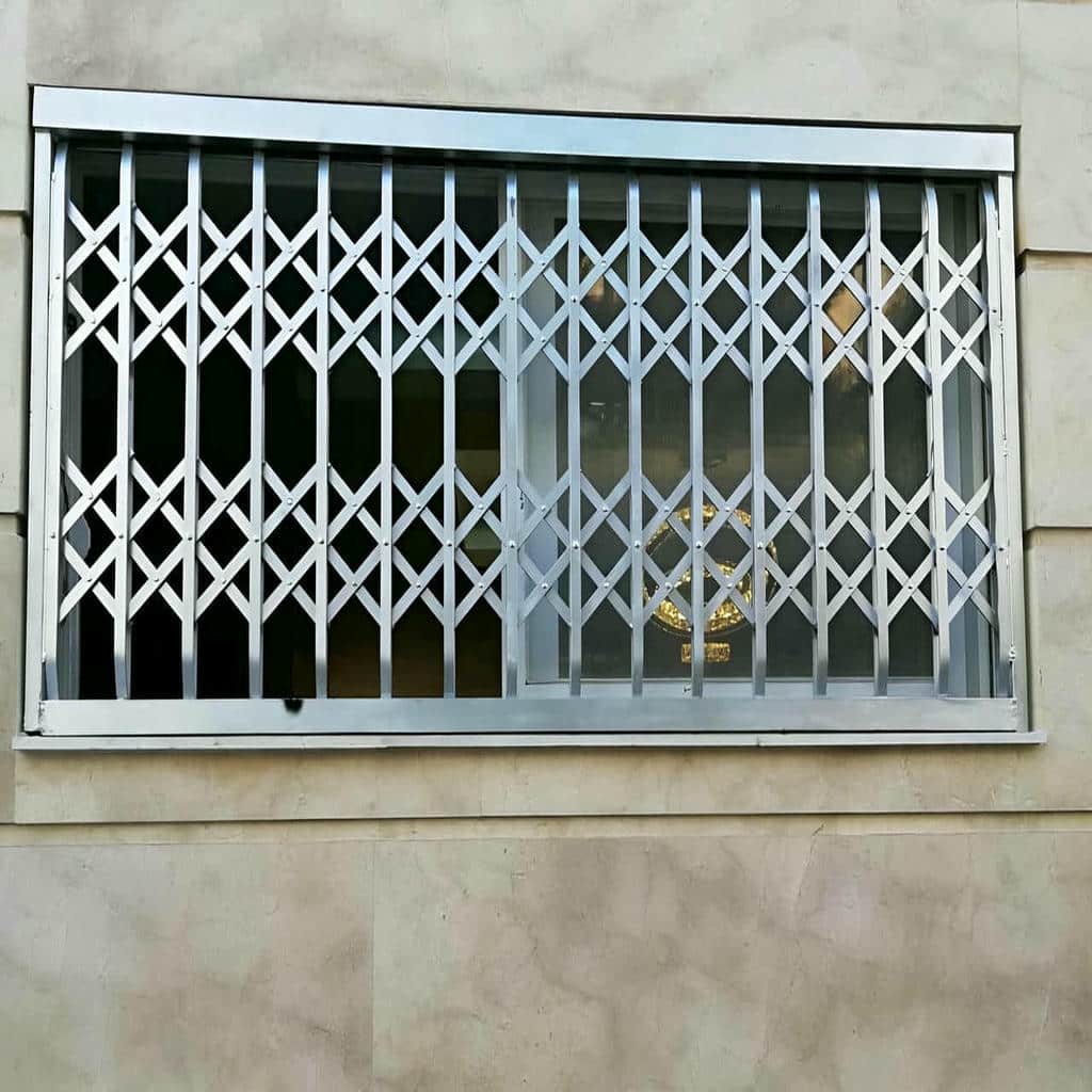 حفاظ متحرک فلزی ورودی ساختمان