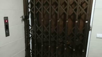 حفاظ جمع شونده ورودی آپارتمان