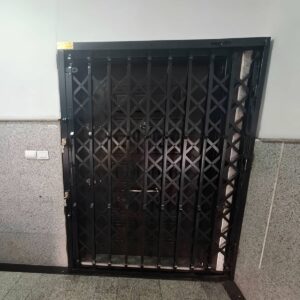 حفاظ ضربدری آکاردئونی فلزی ورودی