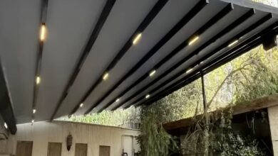 سایبان پارکینگ با سازه مقاوم